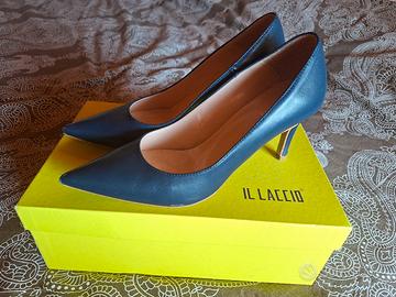 decollete donna punta t 70 blu, marca il laccio