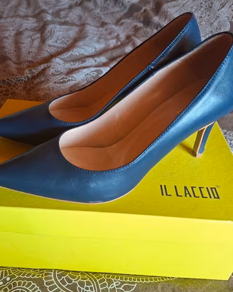 decollete donna punta t 70 blu, marca il laccio