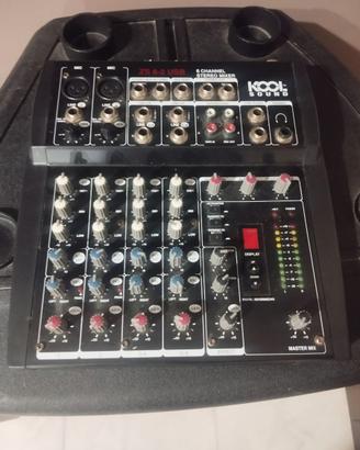Cassa gemini completa di mixer e cavi