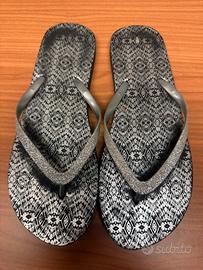 Ciabatte infradito argento