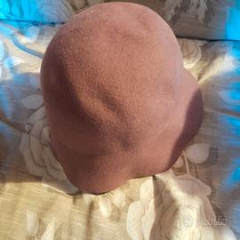 Cappello Cloche in feltro lilla