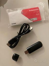 ADATTATORE WIFI USB DLINK CON PROLUNGA