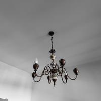 lampadario in ottone