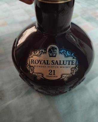 Bottiglia vuota in ceramica Royal Salute 21+ anni