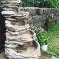 Fontana fontanella cascata vasca roccia giardino i