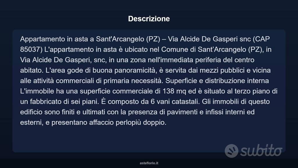 Appartamento – Sant'Arcangelo, Zona P.I.P., San Brancato - Altro