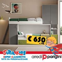 cameretta a soppalco - RETI A DOGHE INCLUSE