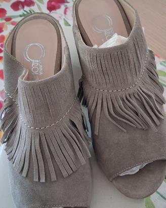Ciabatte con tacco 6 cm Donna Carolina 