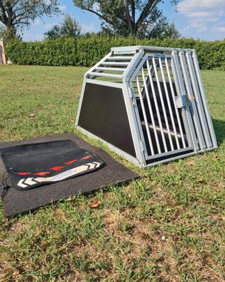 kennel in alluminio da baule auto per cane