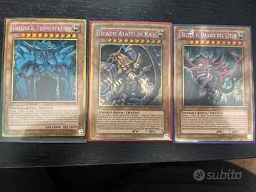 Yu-Gi-Oh! Lotto 3 Carte Divinità Egizie