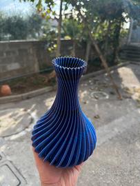 Vaso desing scultoreo 3D 25cm  -effetto cangiante