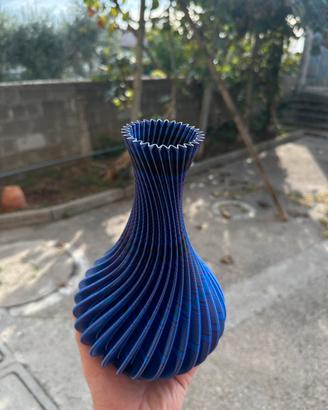 Vaso desing scultoreo 3D 25cm  -effetto cangiante