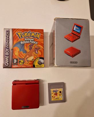 GBA sp con pokenon rosso fuoco