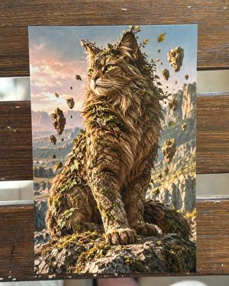 Stampa a tema gatti (elementale terra) 10x15