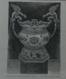 incisione : vaso cinese del conte Annoni