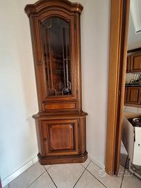 vetrinetta angolare legno massello 
