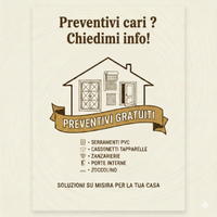 Preventivi gratuiti infissi e altro