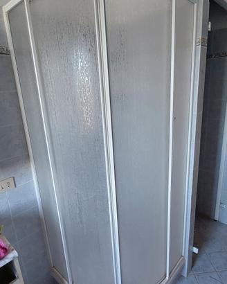 box doccia centinato curvo 90cm bianco