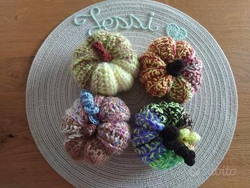 Decorazioni zucche uncinetto 