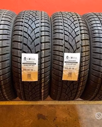 4 gomme 205 55 16 dunlop inv a3520