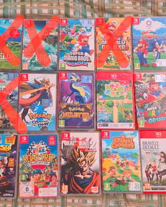 Giochi Nintendo switch: pokemon, zelda, mario...