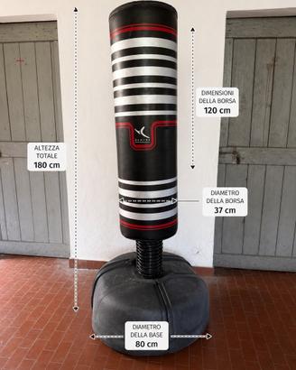 Sacco da boxe da terra Domyos (Decathlon) con base