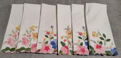 BIANCHERIA - ASCIUGAMANI DECORATI ALTA QUALITA