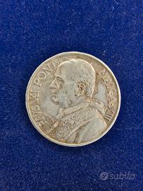 🇻🇦Vaticano Pio XI 10 Lire 1934 Moneta d' Argento
