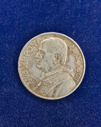 🇻🇦Vaticano Pio XI 10 Lire 1934 Moneta d' Argento