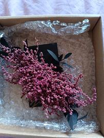 fermaglio donna  con fiori veri 