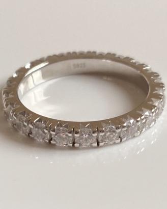 Anello Eternity in Argento