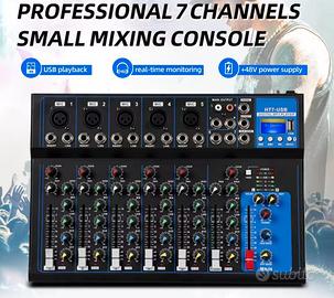 Mixer audio professionale a 7 canali HT7