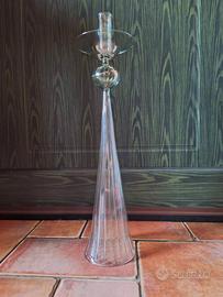 Candeliere in vetro soffiato