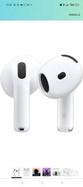 Apple AirPods 4 Auricolari wireless, Auricolari Bl