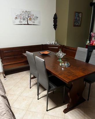 Tavola e panca da cucina/salotto