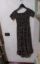 🌸 Vestito I AM Nero a Fiori Taglia M . Fammi un'o