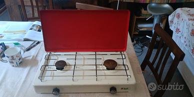 Fornello da campeggio due fuochi BST