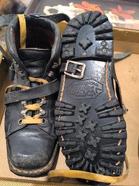 scarpe da montagna in cuoio vibram anni 40