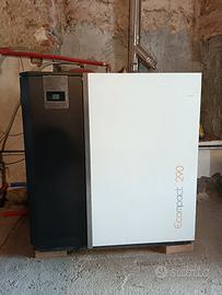 caldaia a pellet Klover + termoaccumulo