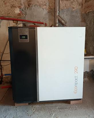 caldaia a pellet Klover + termoaccumulo