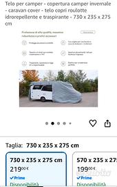 Copertura camper invernale
