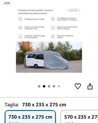 Copertura camper invernale