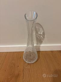 Vaso vintage in vetro crackle - vetro spesso