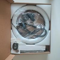 Ring light 10" con telecomando, treppiede