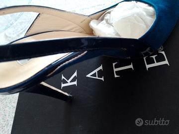 décolleté con tacco a spillo blu