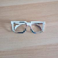 occhiali finti senza lente a tema Minecraft