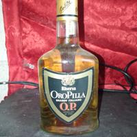 bottiglia oro Pilla vintage 