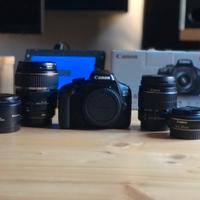 Canon 4000D  full kit + lenti