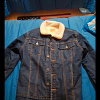 Giubbino di jeans con pelliccia