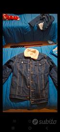Giubbino di jeans con pelliccia